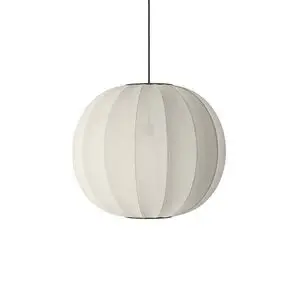 Made By Hand  - Knit-Wit 60 Round Pendant - Pearl White